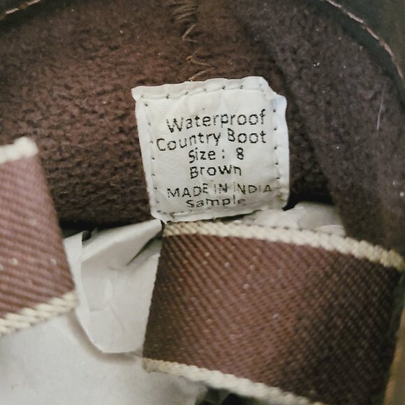Mid-Calf Leather/Suede Waterproof Country/Yard Boots - NEW - Picture 7 of 9